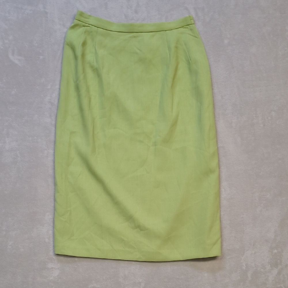 Elegant Lime Pencil Skirt for Women
